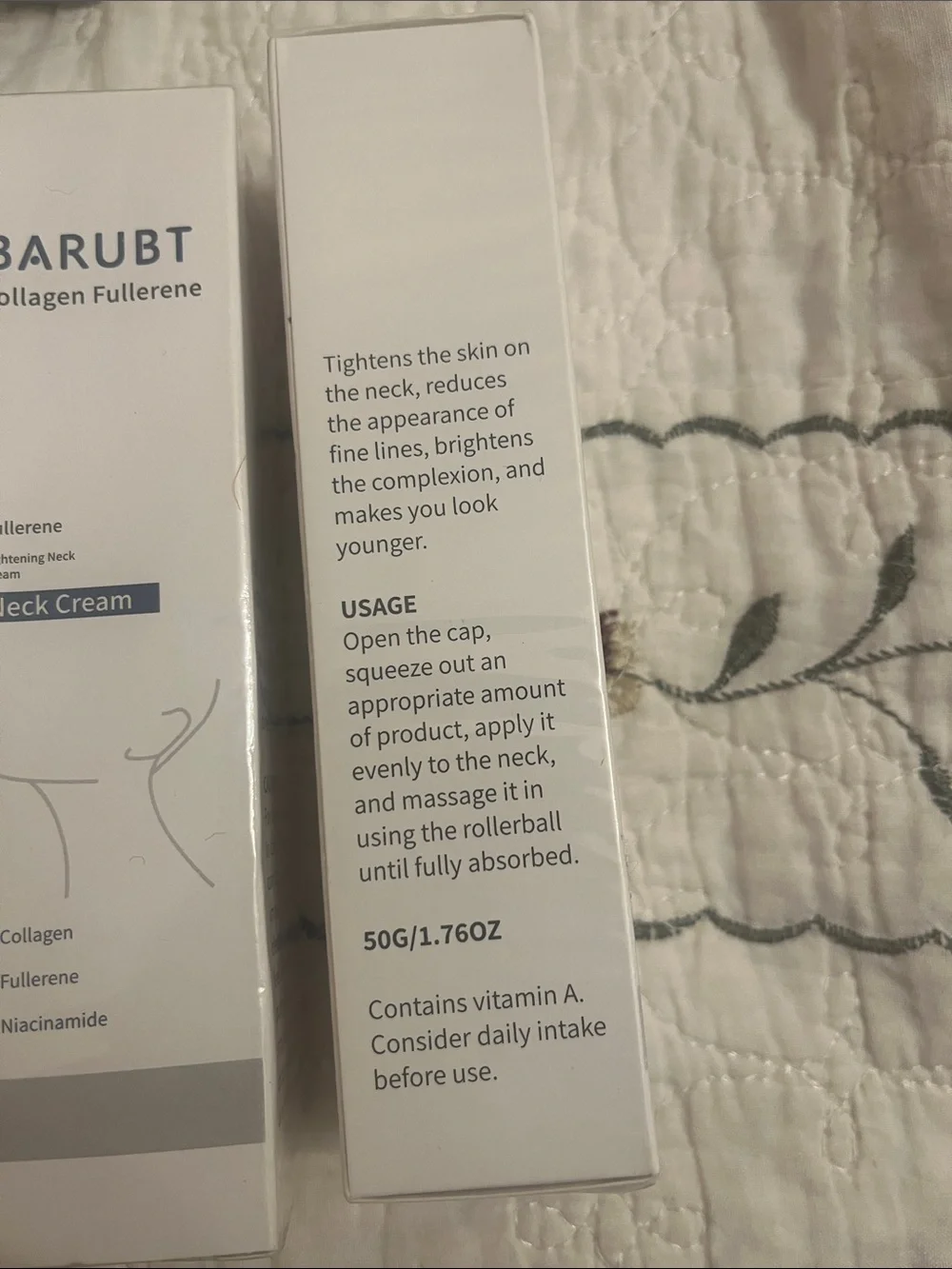 Barubt-Collagen Fullerene Neck Cream - 2 pac